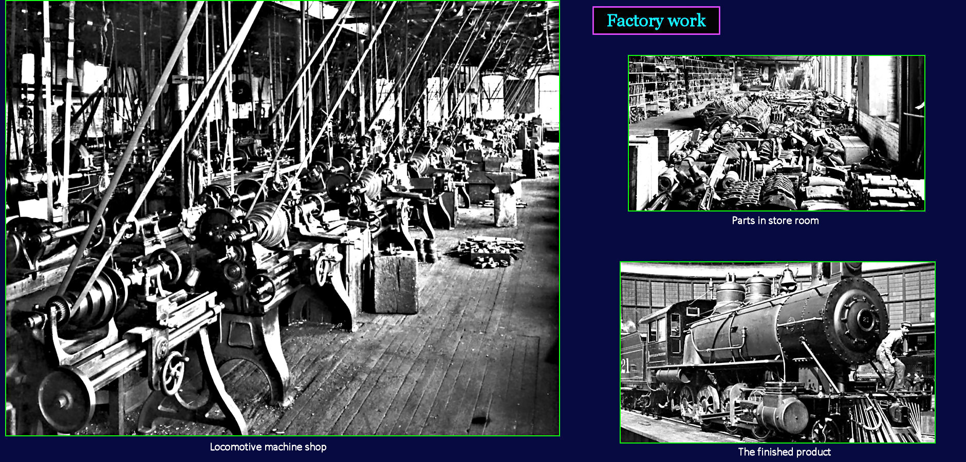 Factory work, 1910